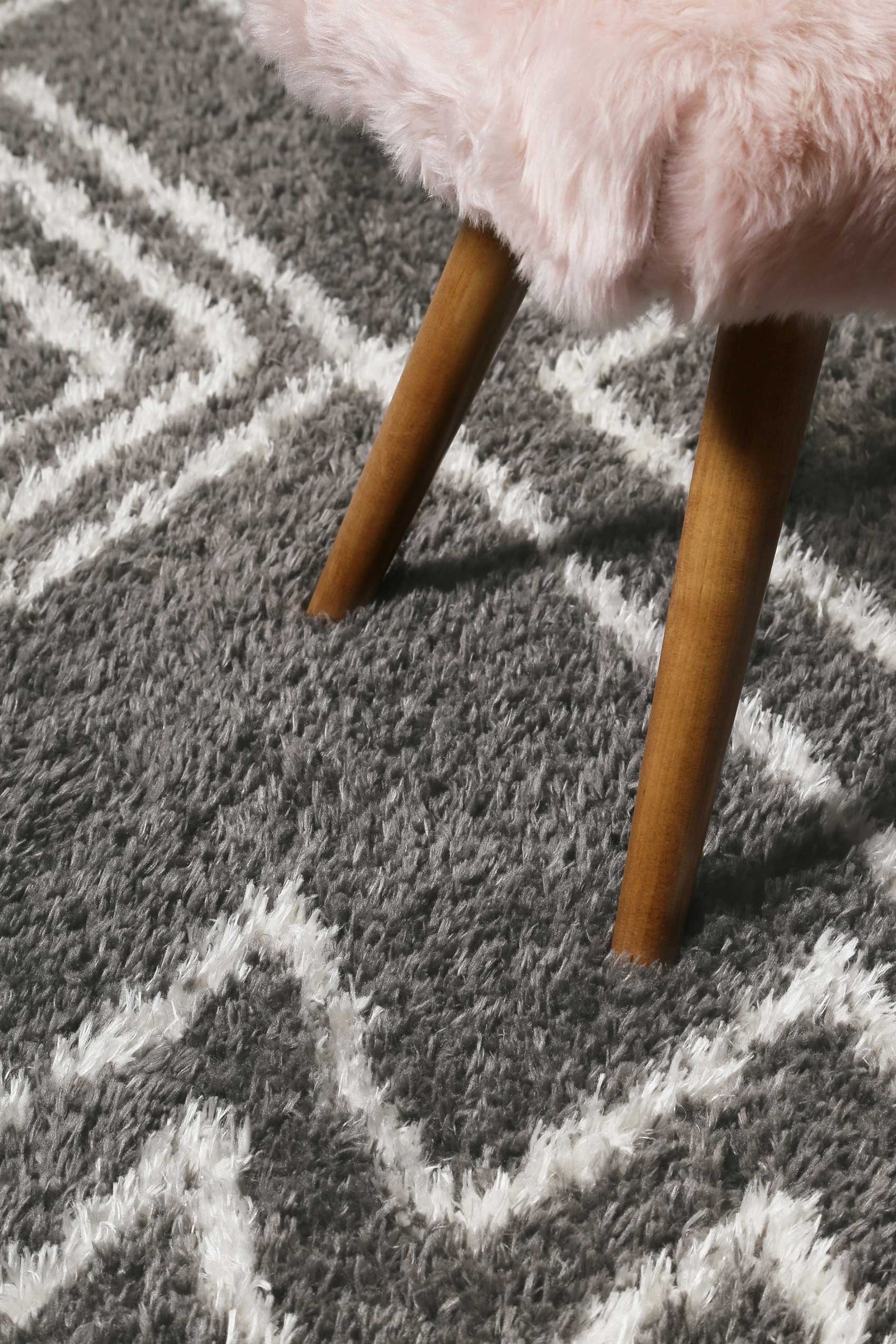 Teppich Grau Hochflor "Boho&Scandic Yagour" WECONhome