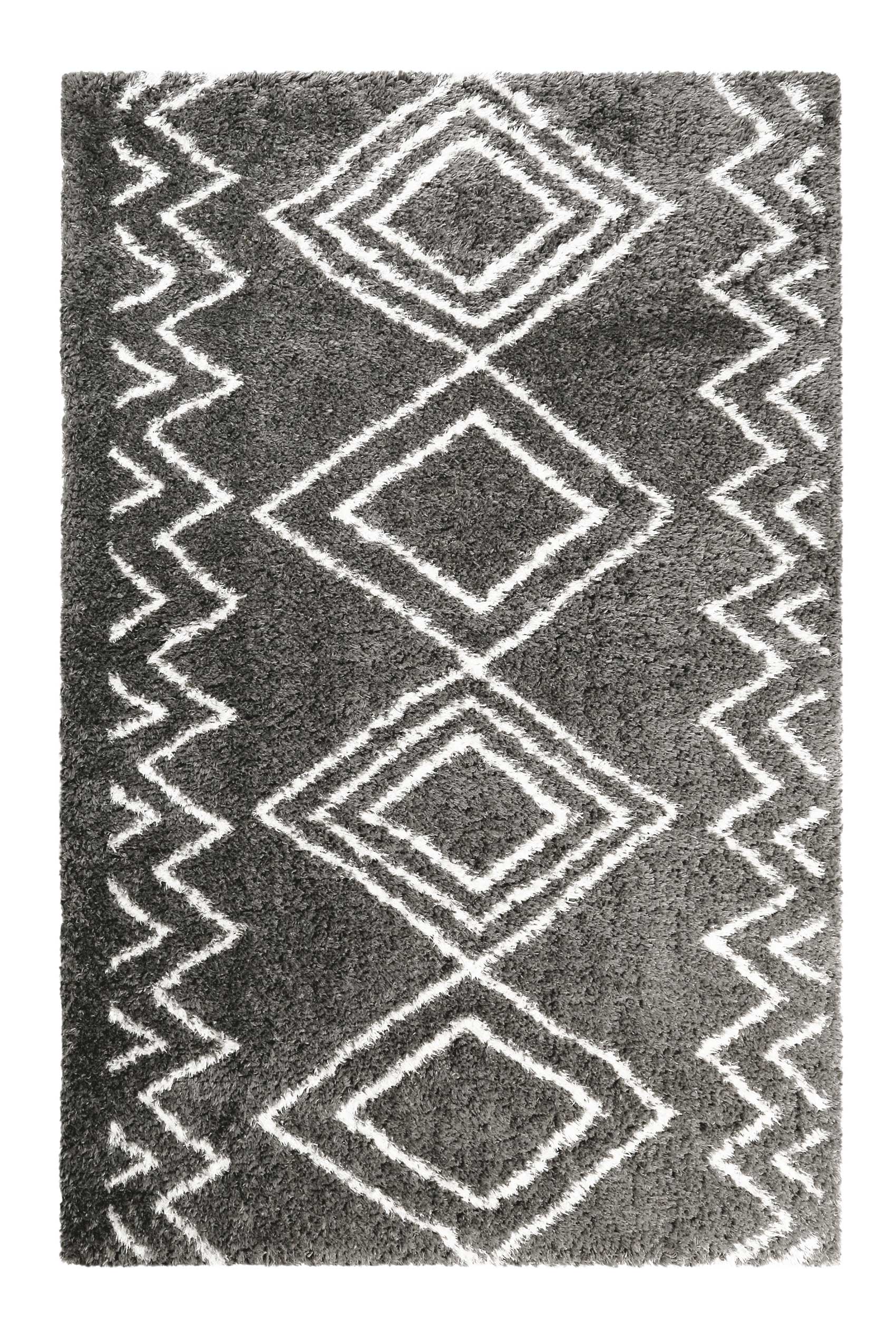 Teppich Grau Hochflor "Boho&Scandic Yagour" WECONhome
