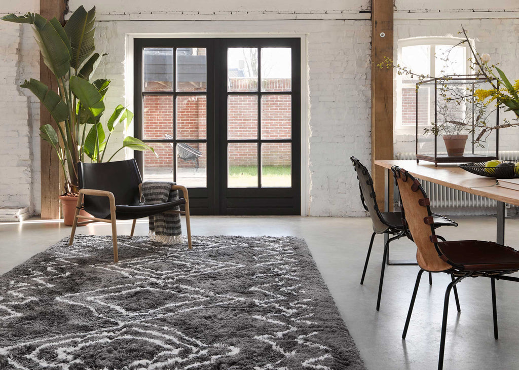 Teppich Grau Hochflor "Boho&Scandic Yagour" WECONhome