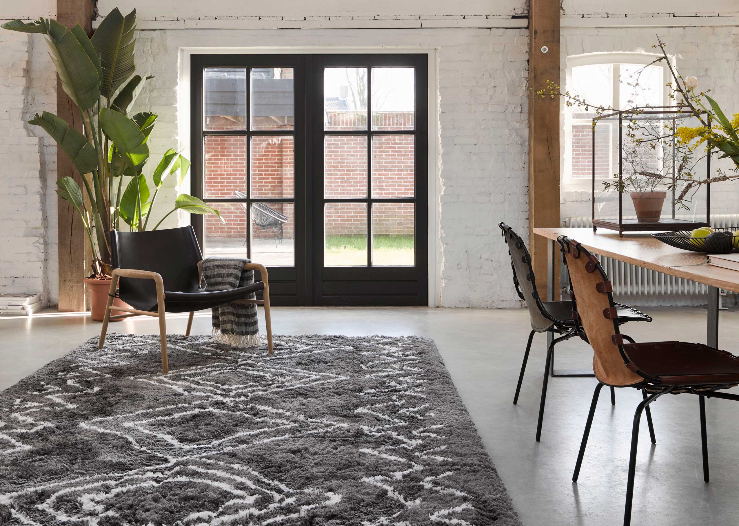 Teppich Grau Hochflor "Boho&Scandic Yagour" WECONhome