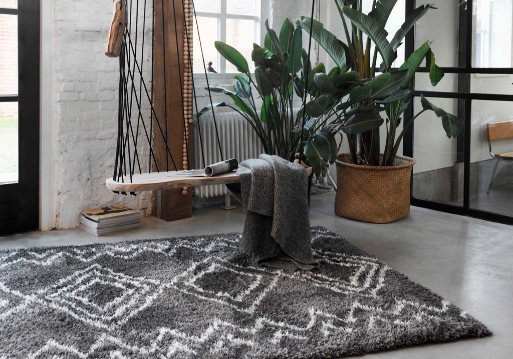Teppich Grau Hochflor "Boho&Scandic Yagour" WECONhome