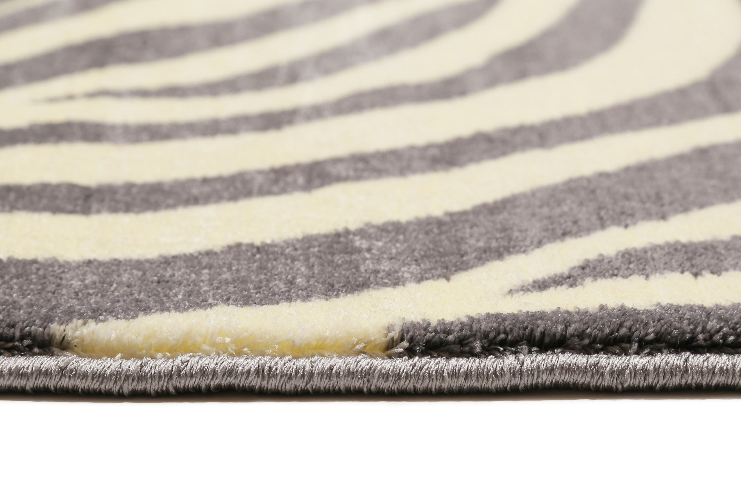 WECONhome Kurzflor Teppich "Zebra" grau creme
