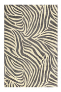 WECONhome Kurzflor Teppich "Zebra" grau creme