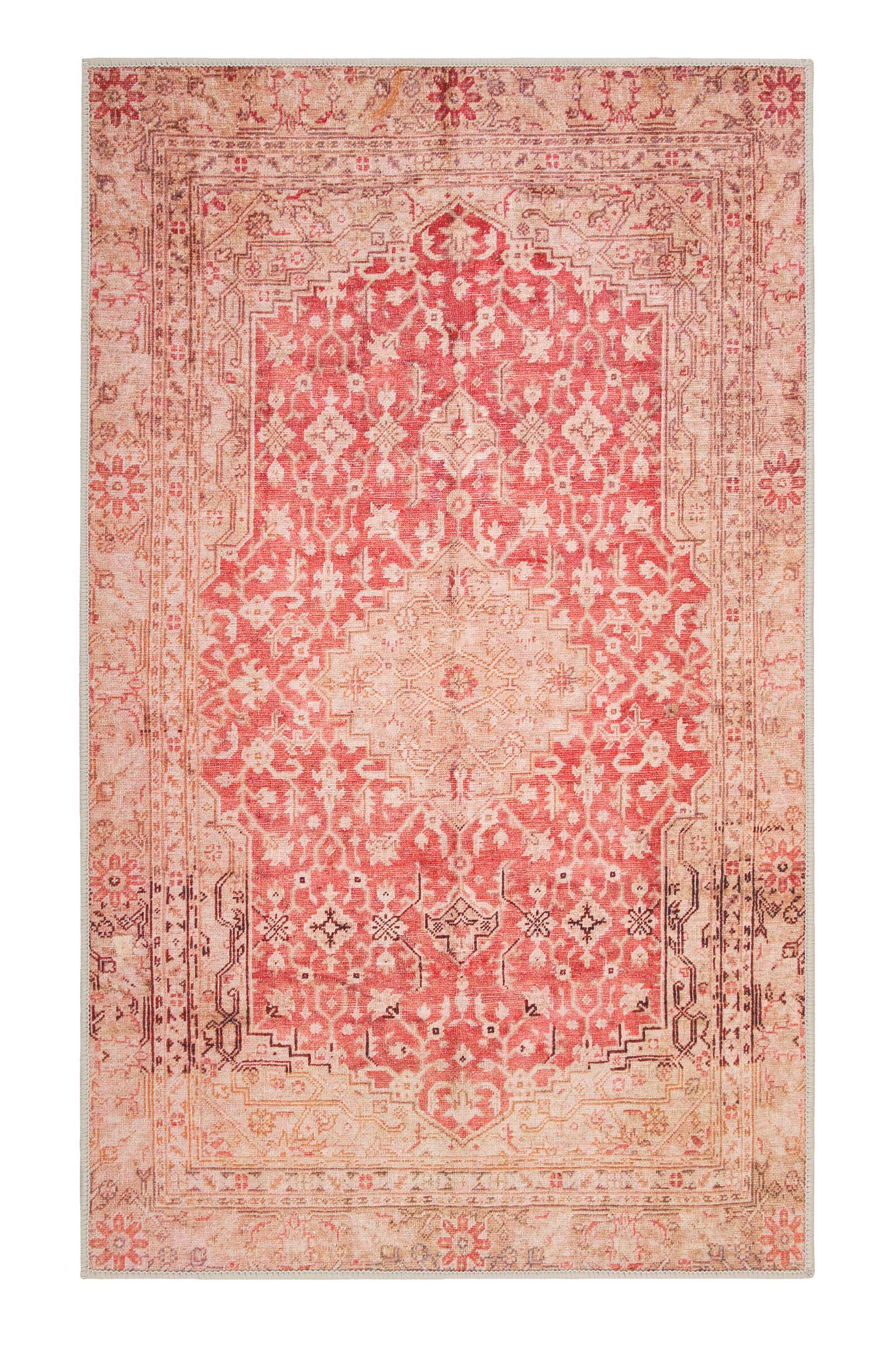 Badteppich Rot Vintage Oriental "Polaroid" WECONhome